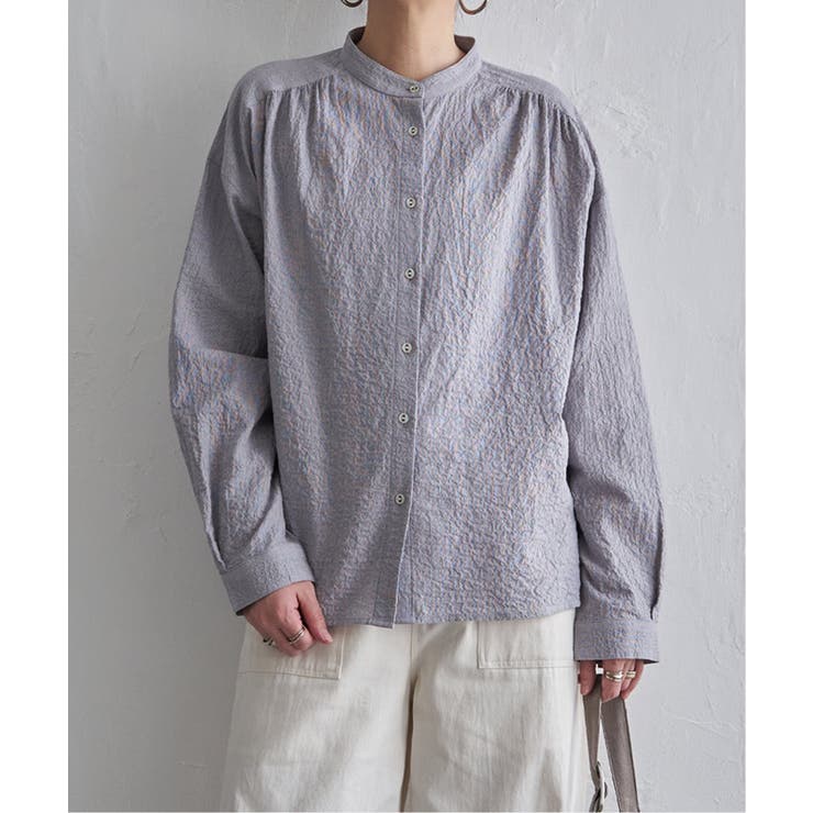 オーガニックコットンバンドカラーシャツ | Lbc with Life | 詳細画像22 