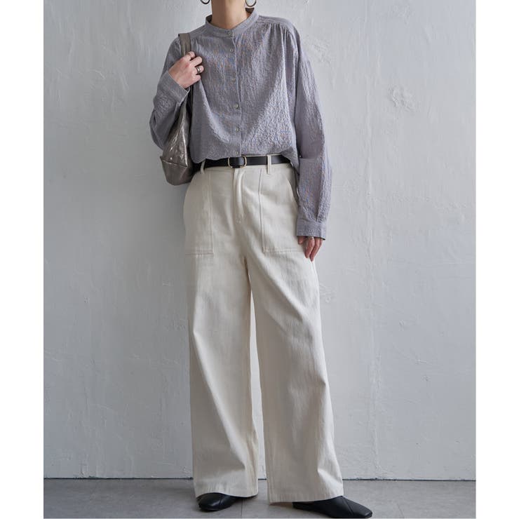 オーガニックコットンバンドカラーシャツ | Lbc with Life | 詳細画像23 