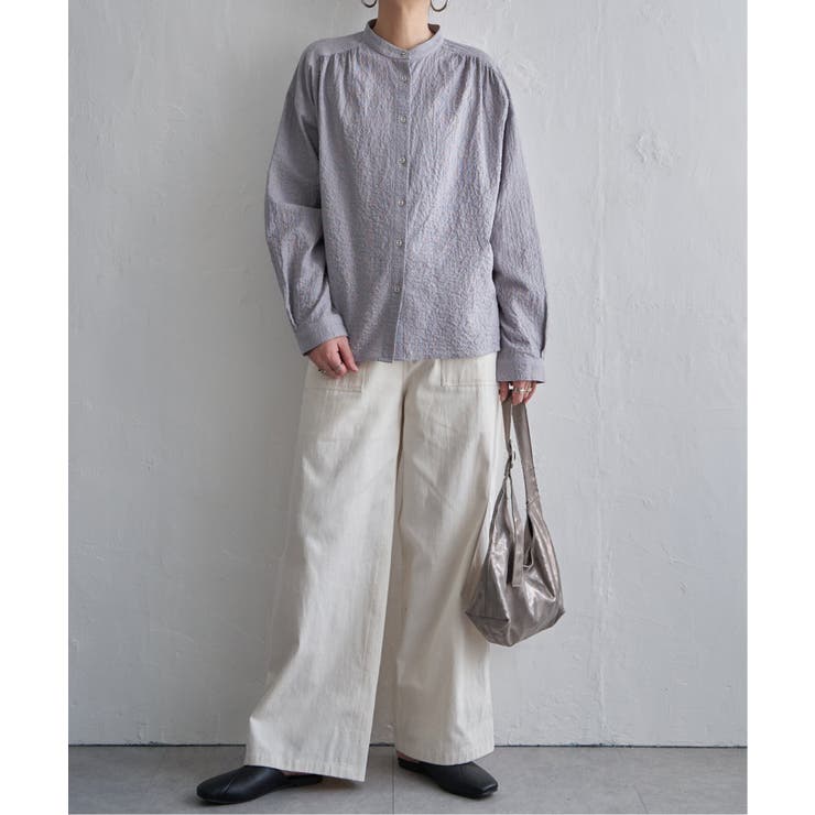 オーガニックコットンバンドカラーシャツ | Lbc with Life | 詳細画像24 