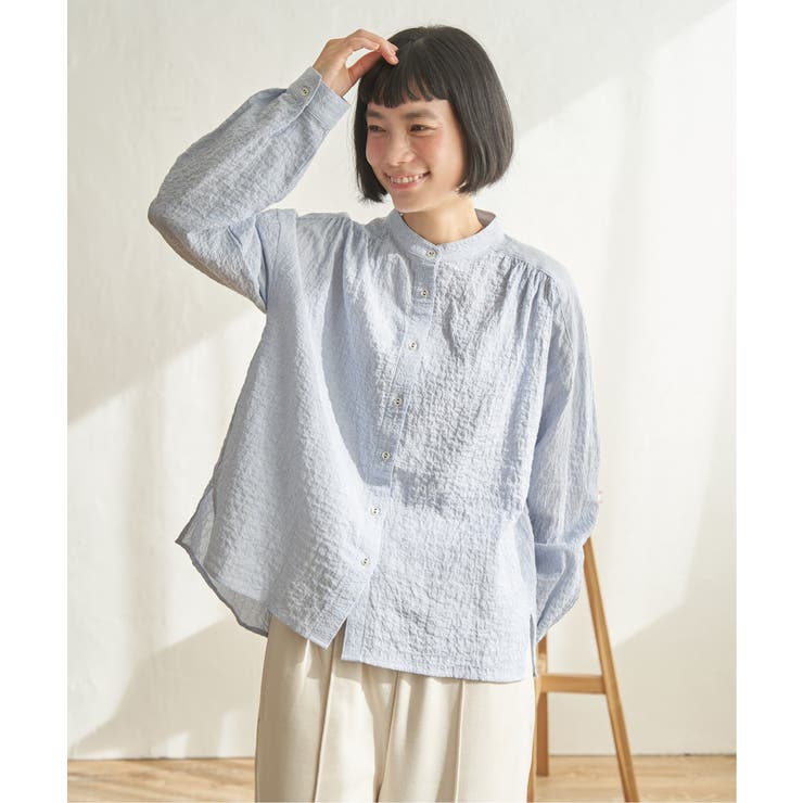 オーガニックコットンバンドカラーシャツ | Lbc with Life | 詳細画像25 