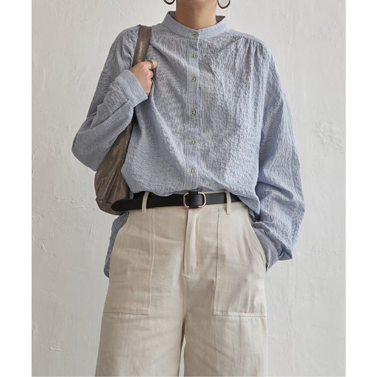 オーガニックコットンバンドカラーシャツ | Lbc with Life | 詳細画像29 