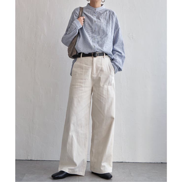 オーガニックコットンバンドカラーシャツ | Lbc with Life | 詳細画像30 