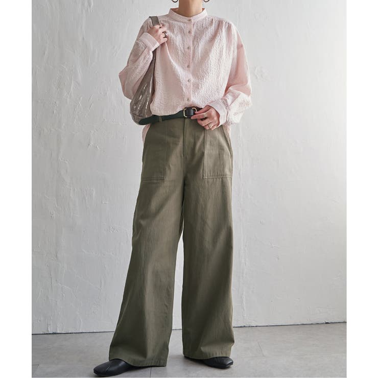 オーガニックコットンバンドカラーシャツ | Lbc with Life | 詳細画像3 