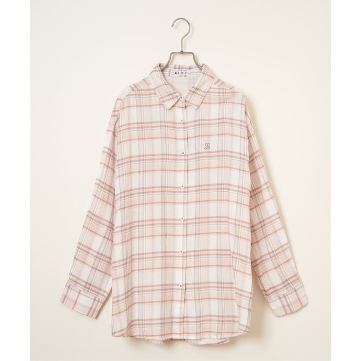 ダブルガーゼロゴ刺繍オーバーシャツ | Lbc with Life | 詳細画像21 