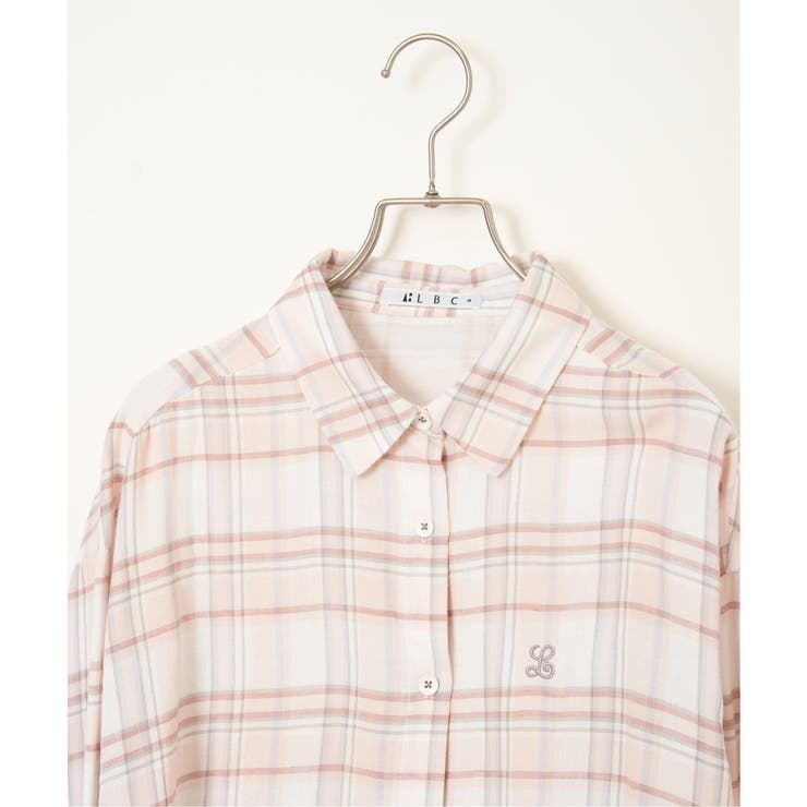 ダブルガーゼロゴ刺繍オーバーシャツ | Lbc with Life | 詳細画像24 