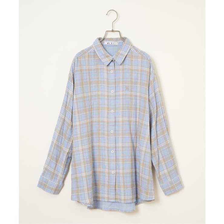 ダブルガーゼロゴ刺繍オーバーシャツ | Lbc with Life | 詳細画像29 