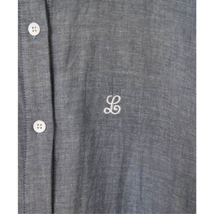ダブルガーゼロゴ刺繍オーバーシャツ | Lbc with Life | 詳細画像32 