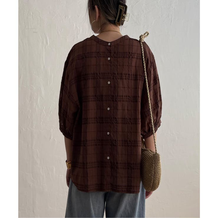3WAYシャドーチェックブラウス | Lbc with Life | 詳細画像31 