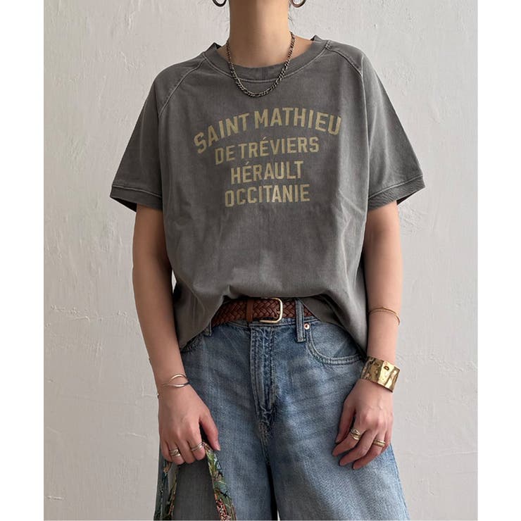 ダークグレー | 製品染めプリントTシャツ | Lbc with Life