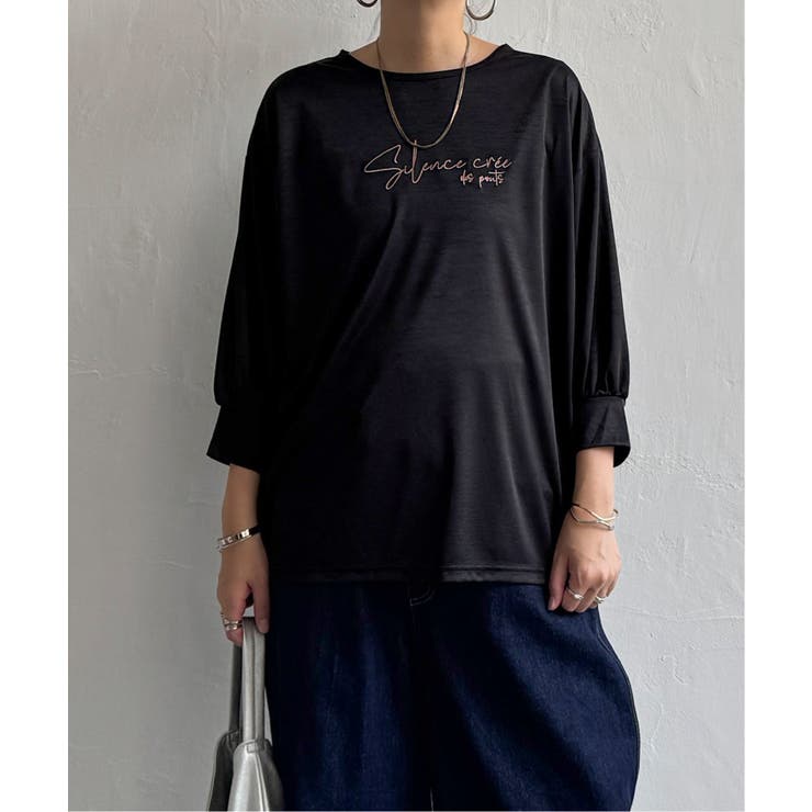 シアーロゴ刺繍7分袖Tシャツ | Lbc with Life | 詳細画像9 