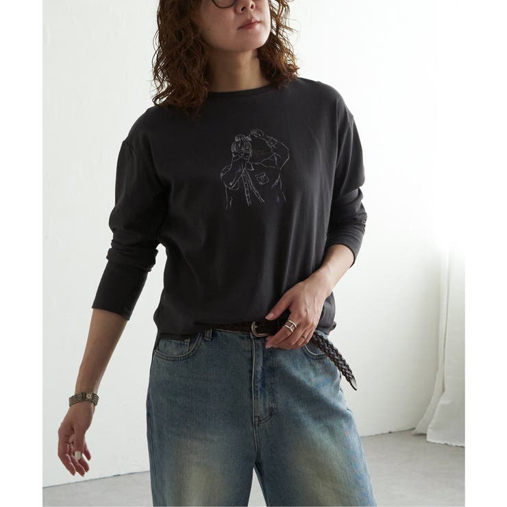 Girlプリントロゴ刺繍ロンT | Lbc with Life | 詳細画像14 