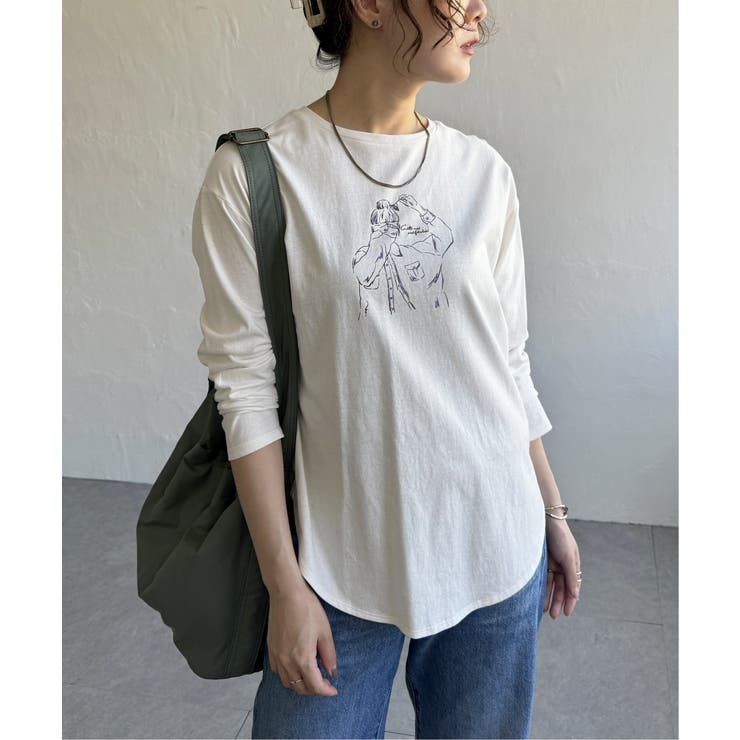 Girlプリントロゴ刺繍ロンT | Lbc with Life | 詳細画像15 