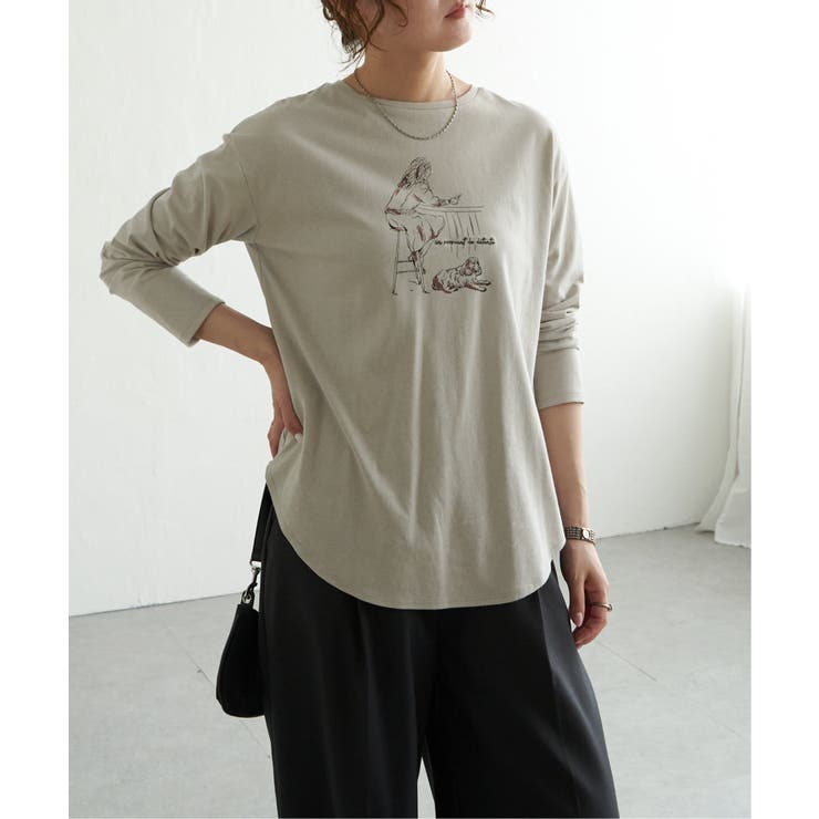 Girlプリントロゴ刺繍ロンT | Lbc with Life | 詳細画像22 