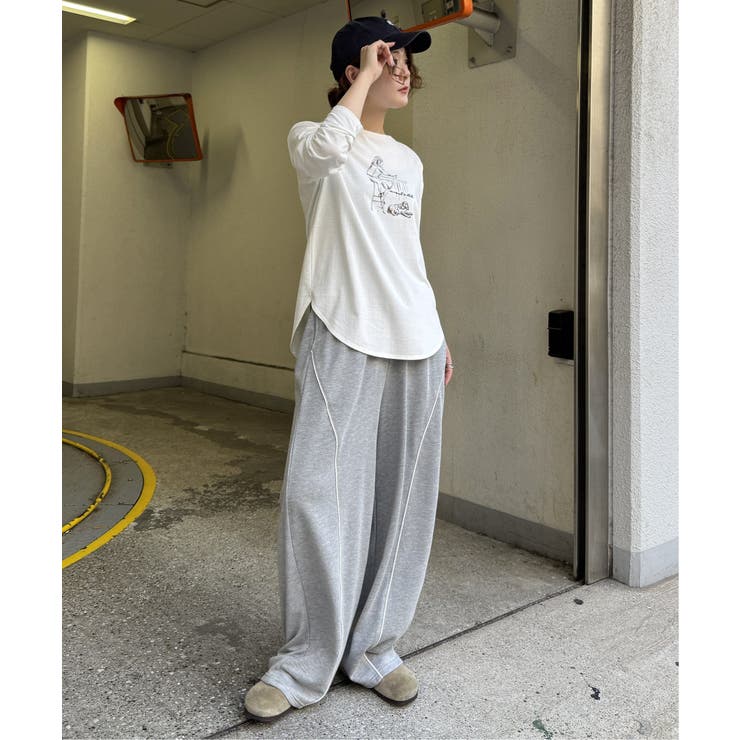 Girlプリントロゴ刺繍ロンT | Lbc with Life | 詳細画像24 