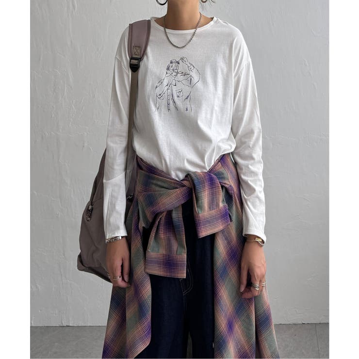 Girlプリントロゴ刺繍ロンT | Lbc with Life | 詳細画像25 