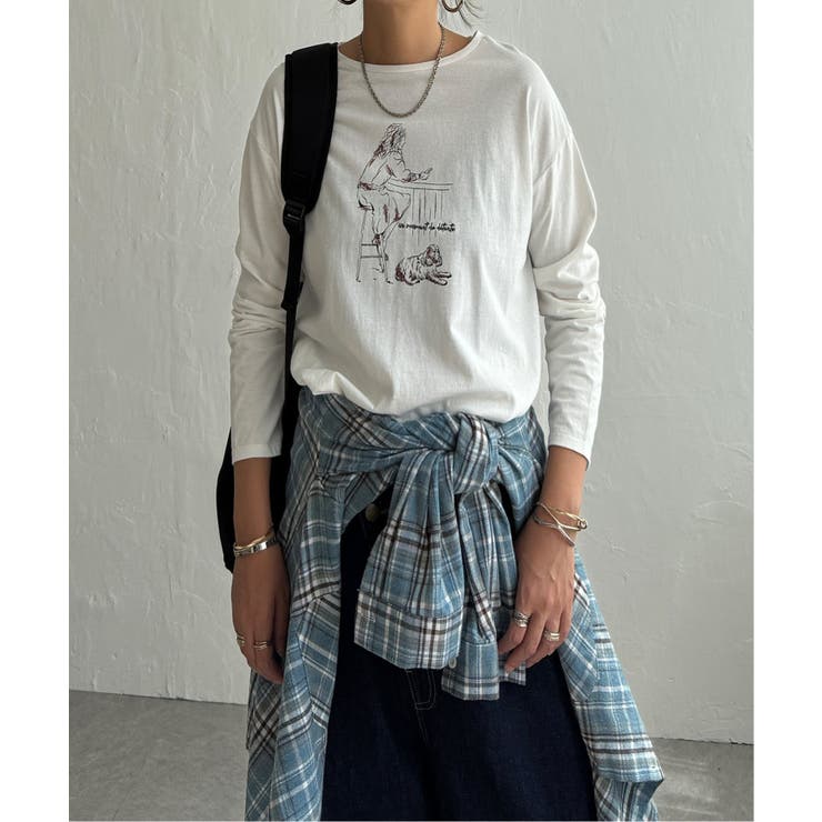 Girlプリントロゴ刺繍ロンT | Lbc with Life | 詳細画像27 