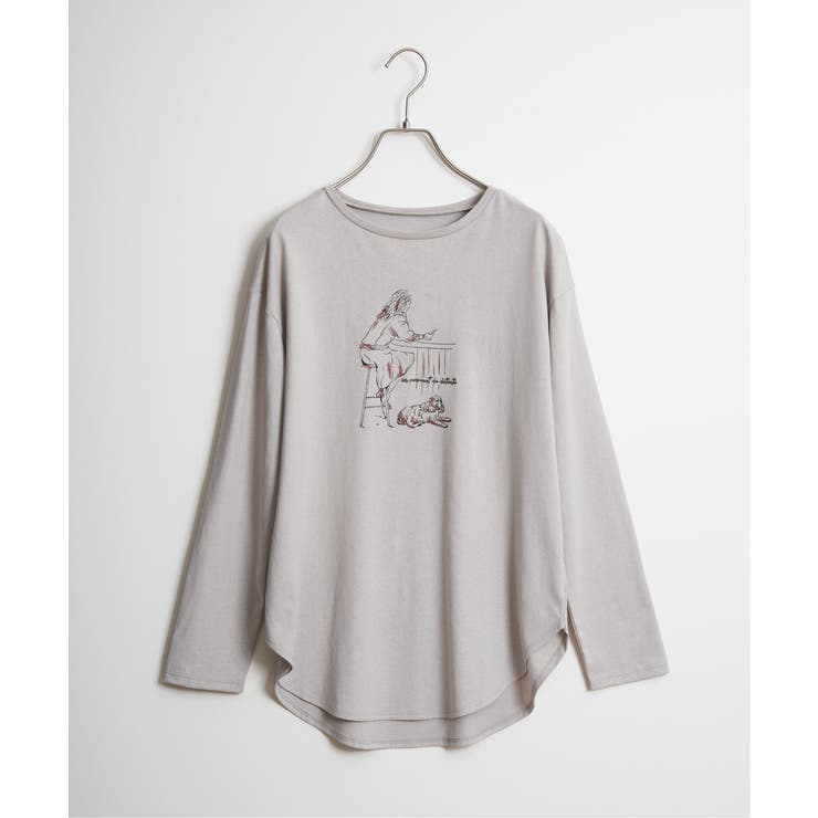 Girlプリントロゴ刺繍ロンT | Lbc with Life | 詳細画像30 