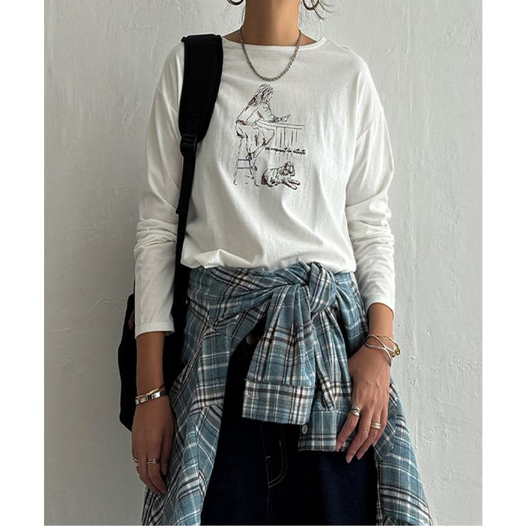 ソノタ | Girlプリントロゴ刺繍ロンT | Lbc with Life