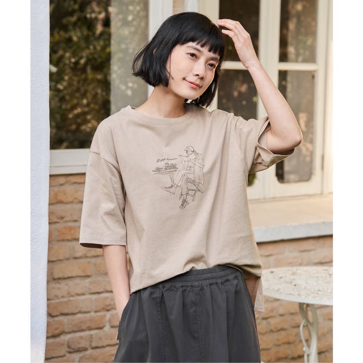 GirlプリントビッグTシャツ | Lbc with Life | 詳細画像13 