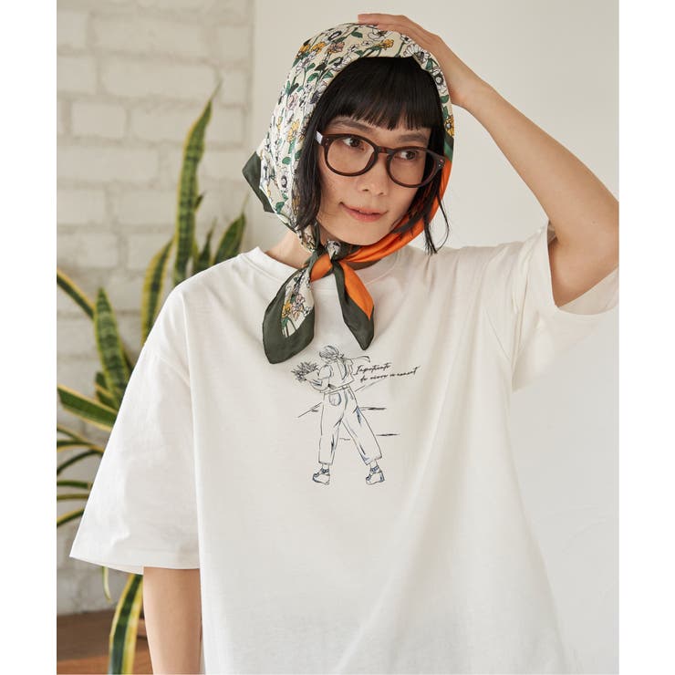 GirlプリントビッグTシャツ | Lbc with Life | 詳細画像4 