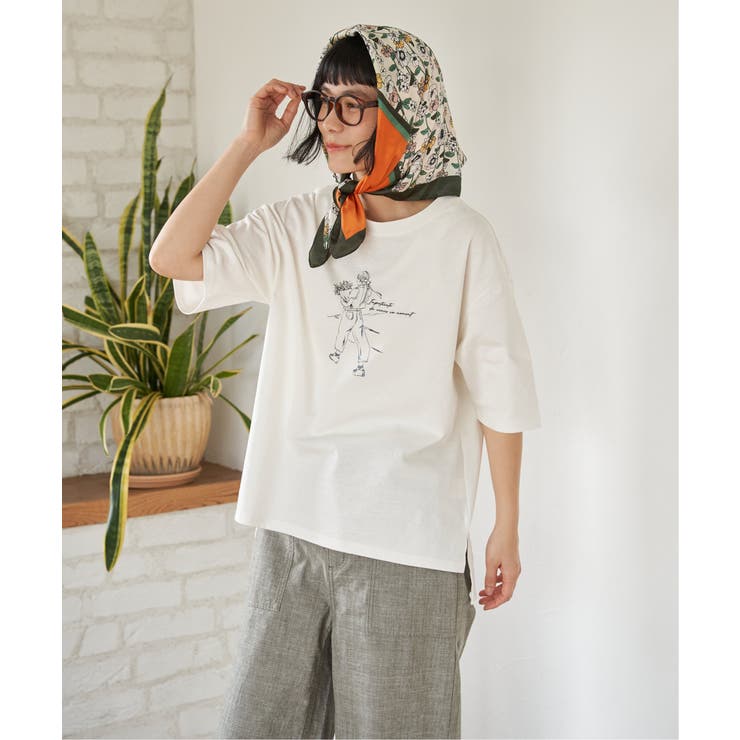 GirlプリントビッグTシャツ | Lbc with Life | 詳細画像5 