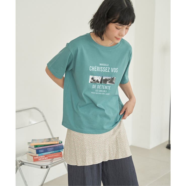 グリーン | 【接触冷感】フォトロゴTシャツ | Lbc with Life