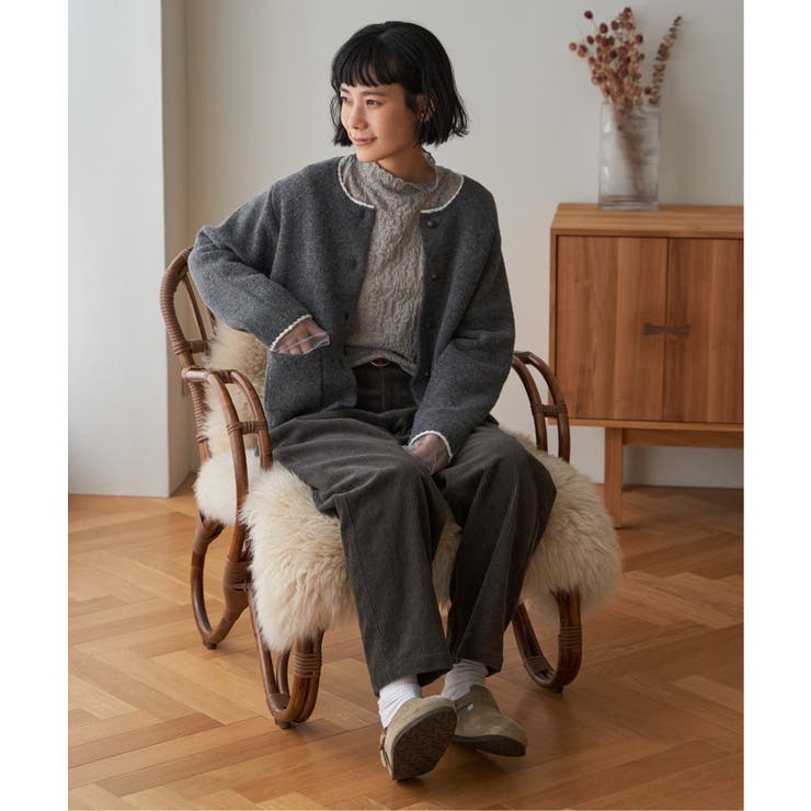 配色ポケットショートカーディガン | Lbc with Life | 詳細画像6 