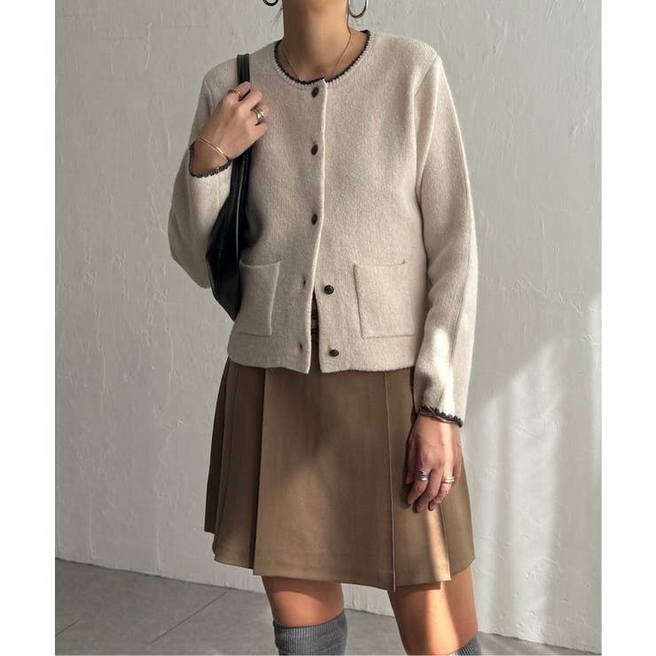 配色ポケットショートカーディガン | Lbc with Life | 詳細画像9 