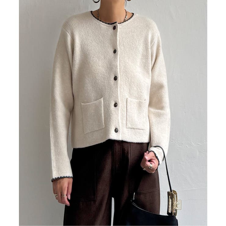 配色ポケットショートカーディガン | Lbc with Life | 詳細画像10 