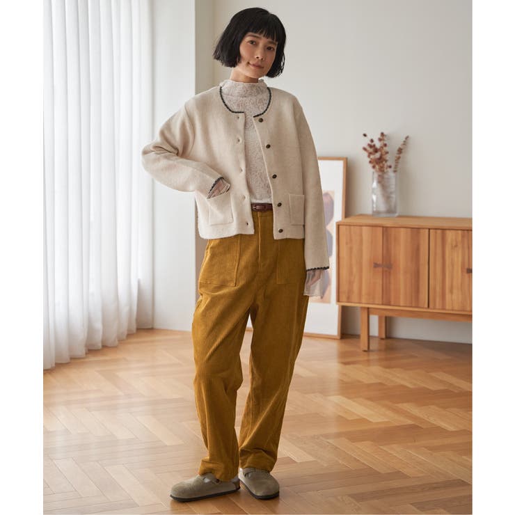 配色ポケットショートカーディガン | Lbc with Life | 詳細画像14 