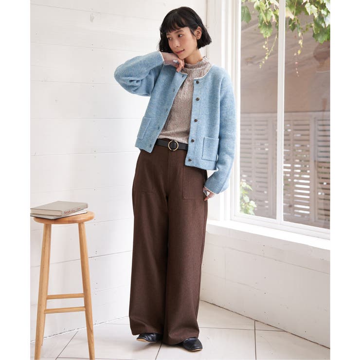 配色ポケットショートカーディガン | Lbc with Life | 詳細画像24 