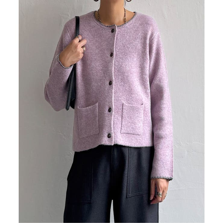 配色ポケットショートカーディガン | Lbc with Life | 詳細画像28 