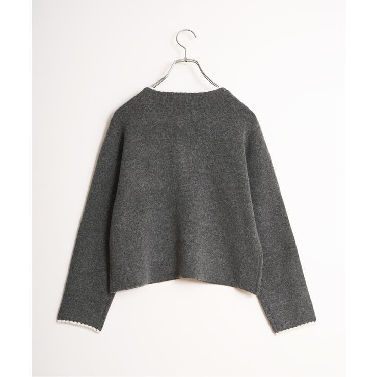 配色ポケットショートカーディガン | Lbc with Life | 詳細画像33 