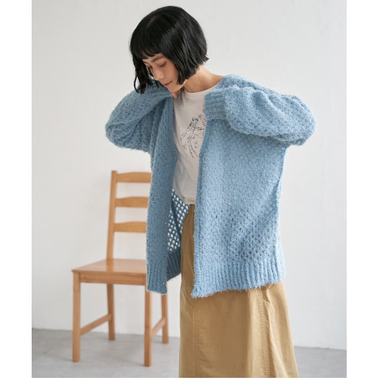 フェザーメッシュカーディガン | Lbc with Life | 詳細画像8 