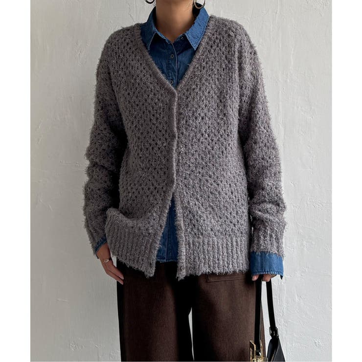 フェザーメッシュカーディガン | Lbc with Life | 詳細画像18 