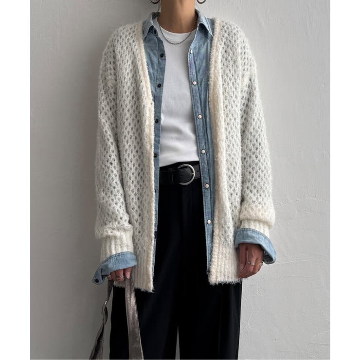 フェザーメッシュカーディガン | Lbc with Life | 詳細画像24 