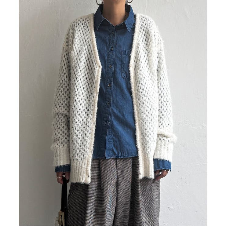 フェザーメッシュカーディガン | Lbc with Life | 詳細画像25 