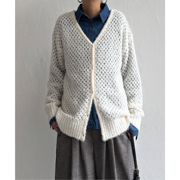 フェザーメッシュカーディガン | Lbc with Life | 詳細画像26 