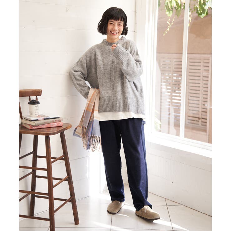 透かしラインバックスリットニット | Lbc with Life | 詳細画像9 