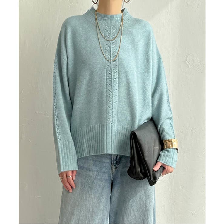 透かしラインバックスリットニット | Lbc with Life | 詳細画像13 