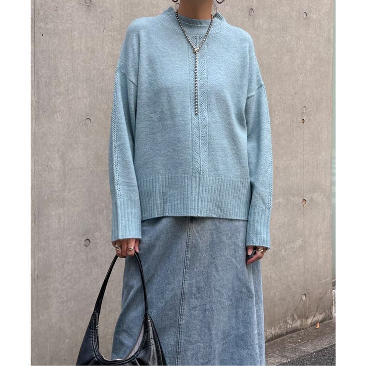 透かしラインバックスリットニット | Lbc with Life | 詳細画像16 