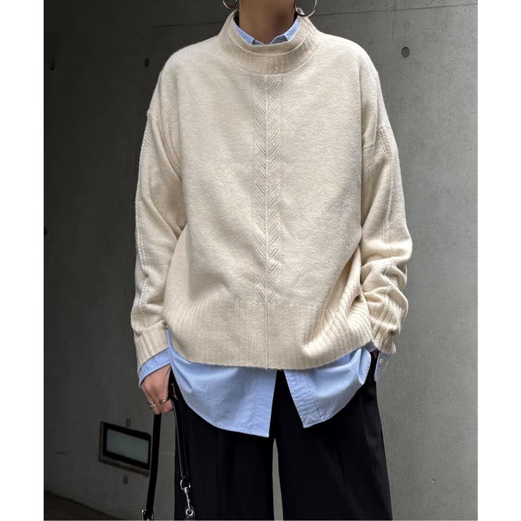 透かしラインバックスリットニット | Lbc with Life | 詳細画像23 