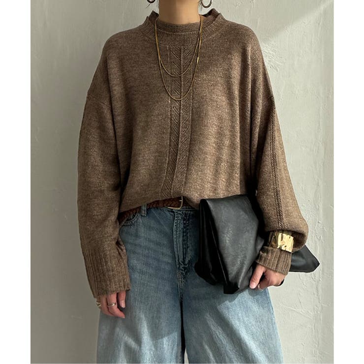 透かしラインバックスリットニット | Lbc with Life | 詳細画像26 