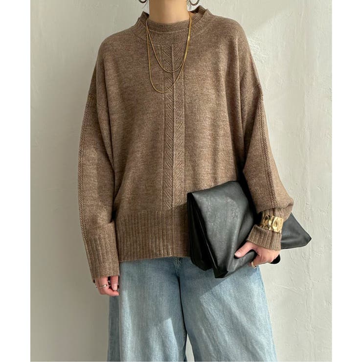 透かしラインバックスリットニット | Lbc with Life | 詳細画像27 