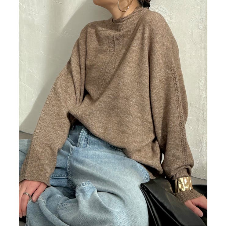 透かしラインバックスリットニット | Lbc with Life | 詳細画像28 