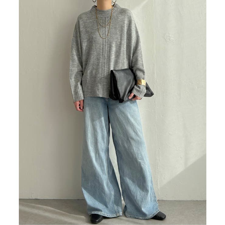 透かしラインバックスリットニット | Lbc with Life | 詳細画像4 