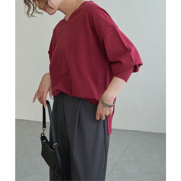 ソフトタッチアイレットVネックプルオーバー | Lbc with Life | 詳細画像7