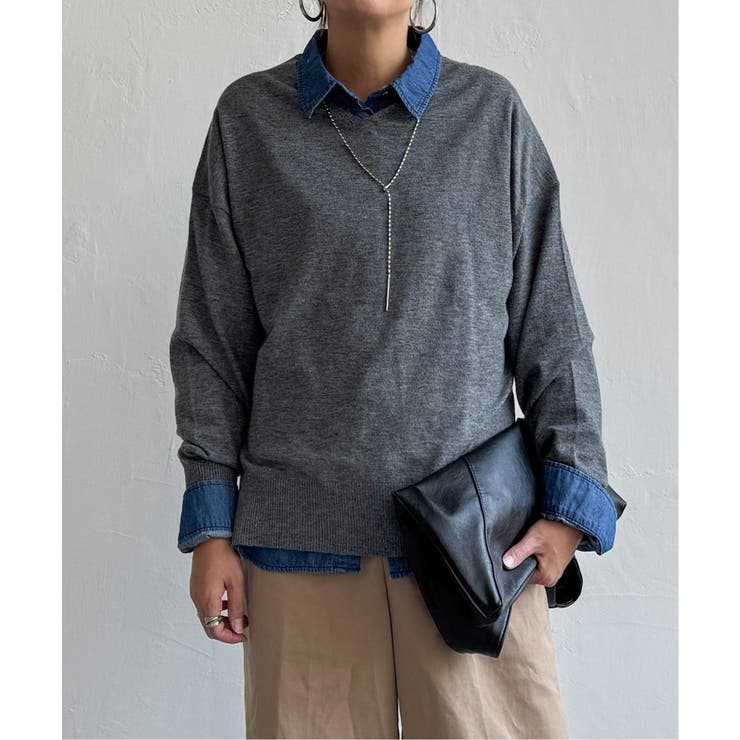 ソフトタッチアイレットVネックプルオーバー | Lbc with Life | 詳細画像12