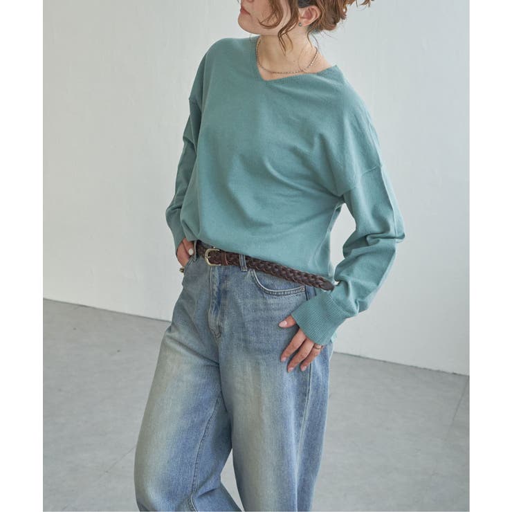 ソフトタッチアイレットVネックプルオーバー | Lbc with Life | 詳細画像16