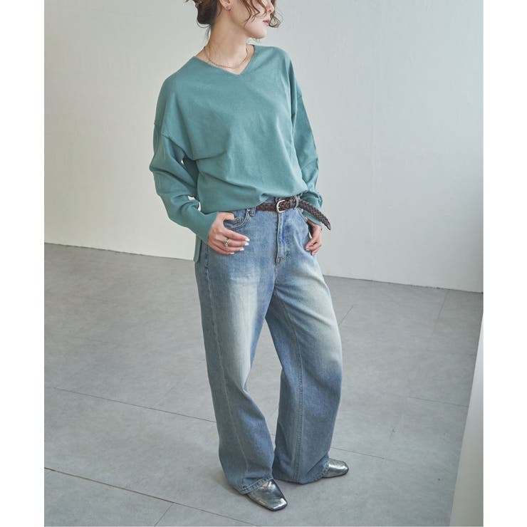 ソフトタッチアイレットVネックプルオーバー | Lbc with Life | 詳細画像17